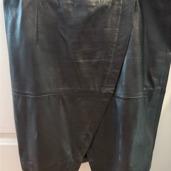Halogen Black Leather Skirt - Picture 1 of 6